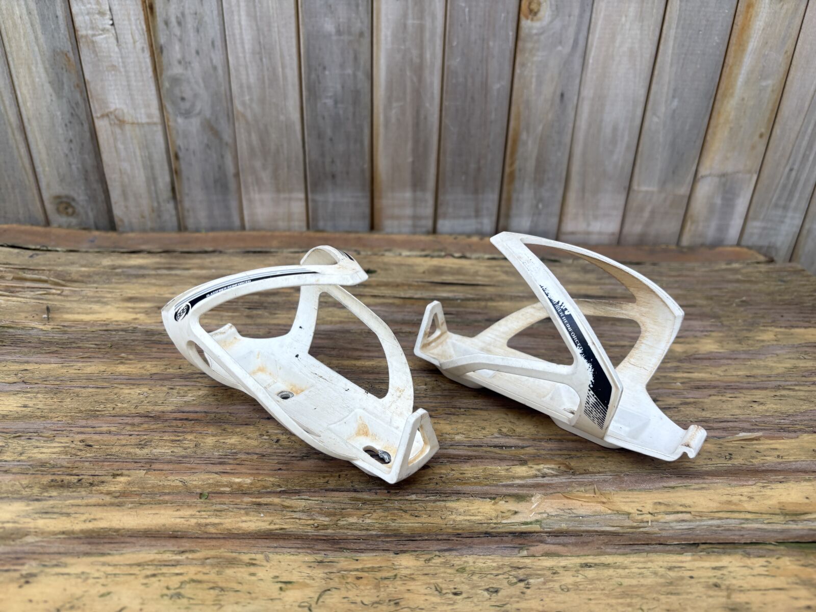 White Bottle Cage Set