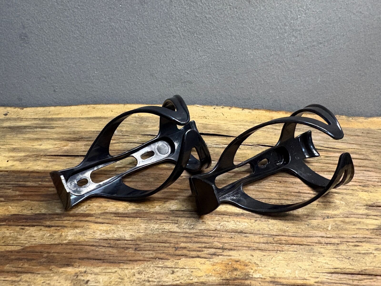 Black Plastic Bottle Cage Set